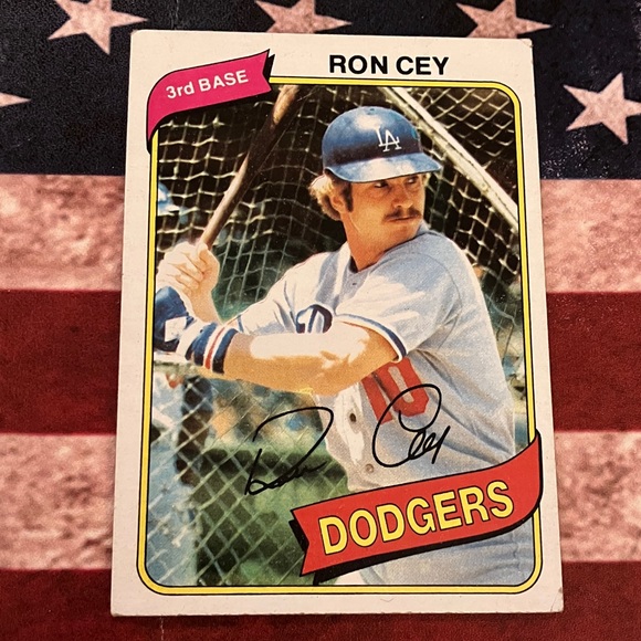 RON CEY Vintage Baseball Card 1980 Topps Dodgers - Picture 8 of 8